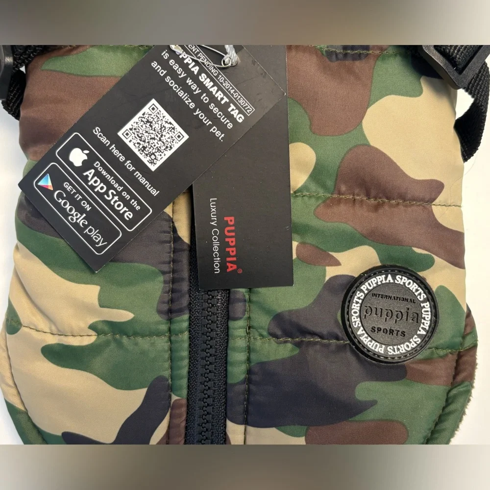 Puppia Camouflage Dog Vest with Harness